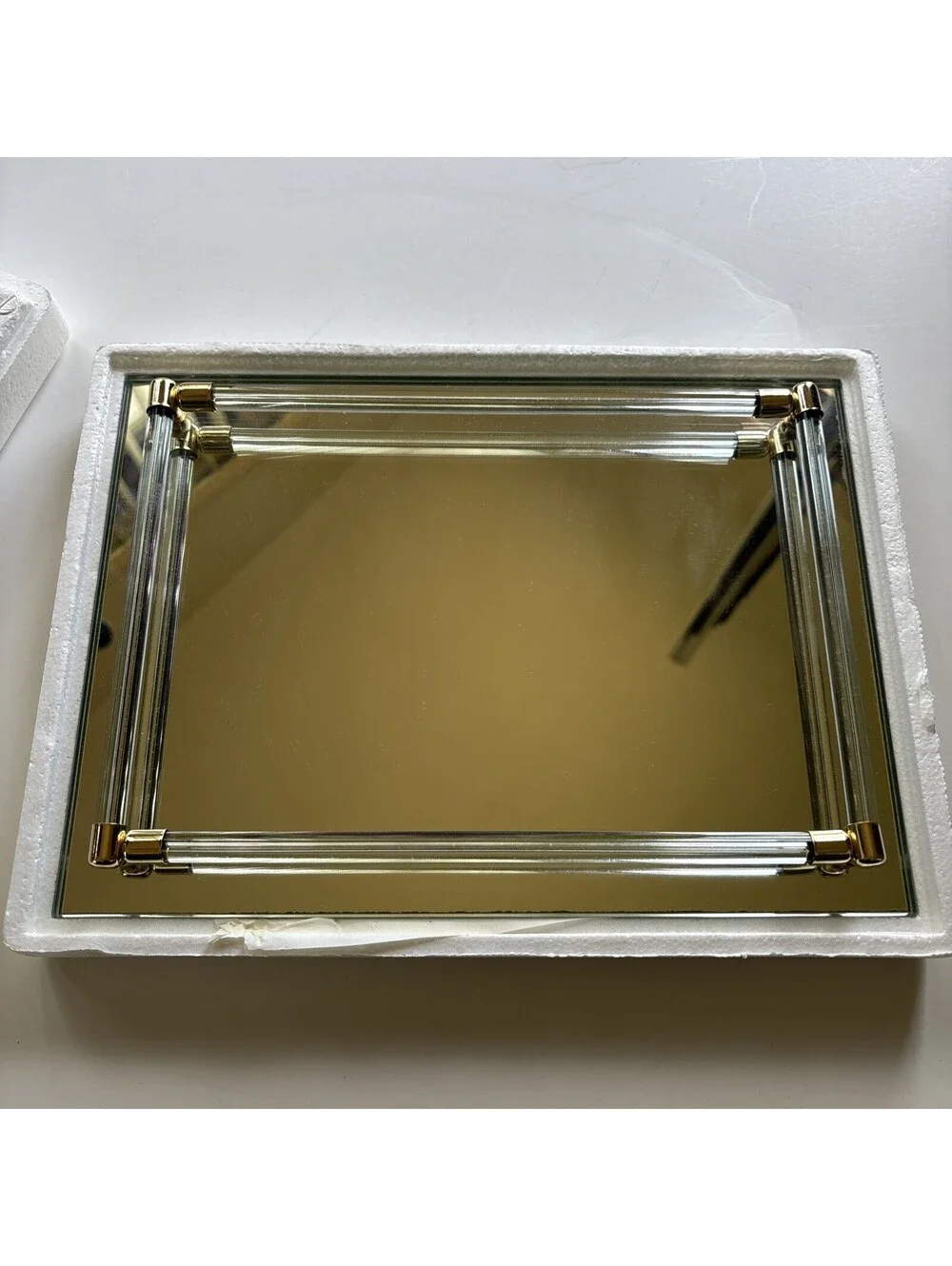 Vintage Avon Mirrored Vanity Tray, 11